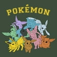 thumbnail image 2 of Junior's Pokemon Eeveelutions Festival Muscle Graphic Tee Pine Green Heather X Large, 2 of 4