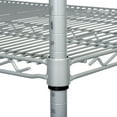 Nexel Adjustable Wire Shelving Unit, 4 Tier, NSF Listed Commercial