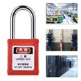 thumbnail image 4 of Cerradura de bloqueo, candado de seguridad de ingeniería Candado de metal de acero Candado de bloqueo Durabilidad probada en el tiempo, 4 of 8