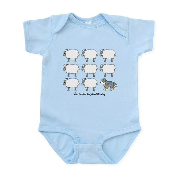CafePress - Herding Australian Shepherd Infant Bodysuit - Baby Light Bodysuit, Size Newborn - 24 Months