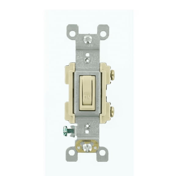 15 Amp Single-Pole Preferred Switch, Ivory