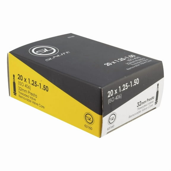 Sunlite Standard Presta Valve 20x1.25-1.50 (406x32-37) PV 32mm 0d