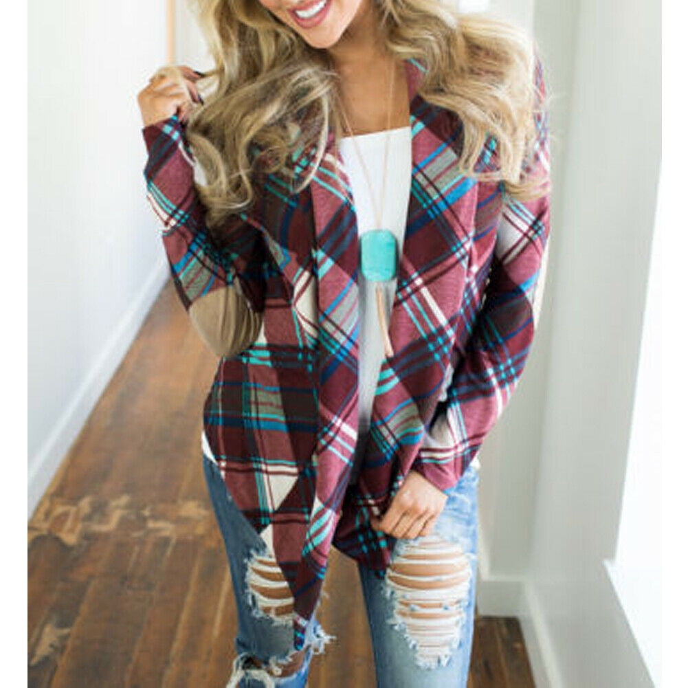 long flannel cardigan