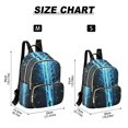 thumbnail image 2 of FORMRS Mini Backpack Purse for Women Quilted Travel Daypack Casual Shoulder Bag, Blue Tree, 2 of 7