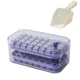 thumbnail image 3 of Caja para Fabricar Cubitos de Hielo Hht240124004 | Juego de Bandejas de Hielo de Plástico Apto para Uso Alimentario con Pala para Hielo con Tapa de Fácil Extracción con Un Solo Clic | Diseño Transpar, 3 of 3