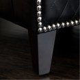 thumbnail image 3 of Black Color - Quilted Leather - Living Room - Fashionable Seating Option, 3 of 4