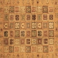 thumbnail image 1 of Ahgly Company Indoor Square Abstract Brown Modern Area Rugs, 4' Square, 1 of 4