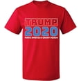 thumbnail image 2 of OXI T-Shirt - Trump 2020, Basic Casual T-Shirt for Men's and Women Fleece T-Shirt Short Sleeve - Red 3X-Large, 2 of 3