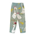 thumbnail image 5 of Disketp Cute Farm Birds Print Women'S Comfy Pajama Pants Casual Drawstring Palazzo Lounge Wide Leg Pants, 5 of 9
