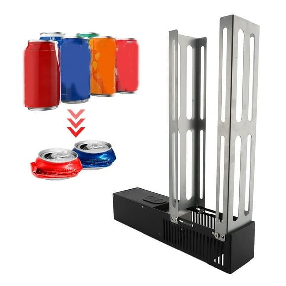 Electric Can Crusher for Recycling 12oz 16oz Cans, Efficient Automatic Can Crusher, Crush Up to 8 Cans in 5 Seconds, Heavy Duty Can Smasher for Aluminum Soda Beer Cans and Bottles