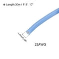 thumbnail image 2 of Unique Bargains Silicone Wire 22 AWG Blue Spool 30m Electrical Tinned Copper Wire for Car Model Manipulator, 2 of 6