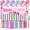 F1-Cat Eye Romantic Pink(6*10ml), variant on SAVILAND Quick Dry Nail Polish Set with Castor Oil & Vitamin E, 6 Colors Charm Purple Pink Blue, 10ml/0.34 fl.oz