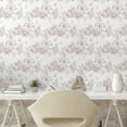 thumbnail image 3 of Ambesonne Floral Peel & Stick Wallpaper for Home, English Garden Roses Vintage, 13"x72", Pearl Pink Pale Green, 3 of 6