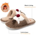 thumbnail image 3 of Ecetana Women's Christmas Fuzzy Cute Warm House Slippers Bedroom Indoor Shoes, 3 of 7