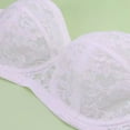 thumbnail image 5 of Bras for Women,Comfortable Wireless Lace Strapless Bralette Featuring Underwire And Convertible Removable Supportive Everyday Wear,Sports Bras for Women,White,80CD, 5 of 8