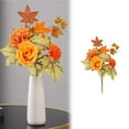 thumbnail image 2 of Fall Artificial Flowers Sunflower Roses Pumpkins Arrangement, Autumn Centerpiece for Home Table Decor Thanksgiving Harvest Display Multicolor3, 2 of 9