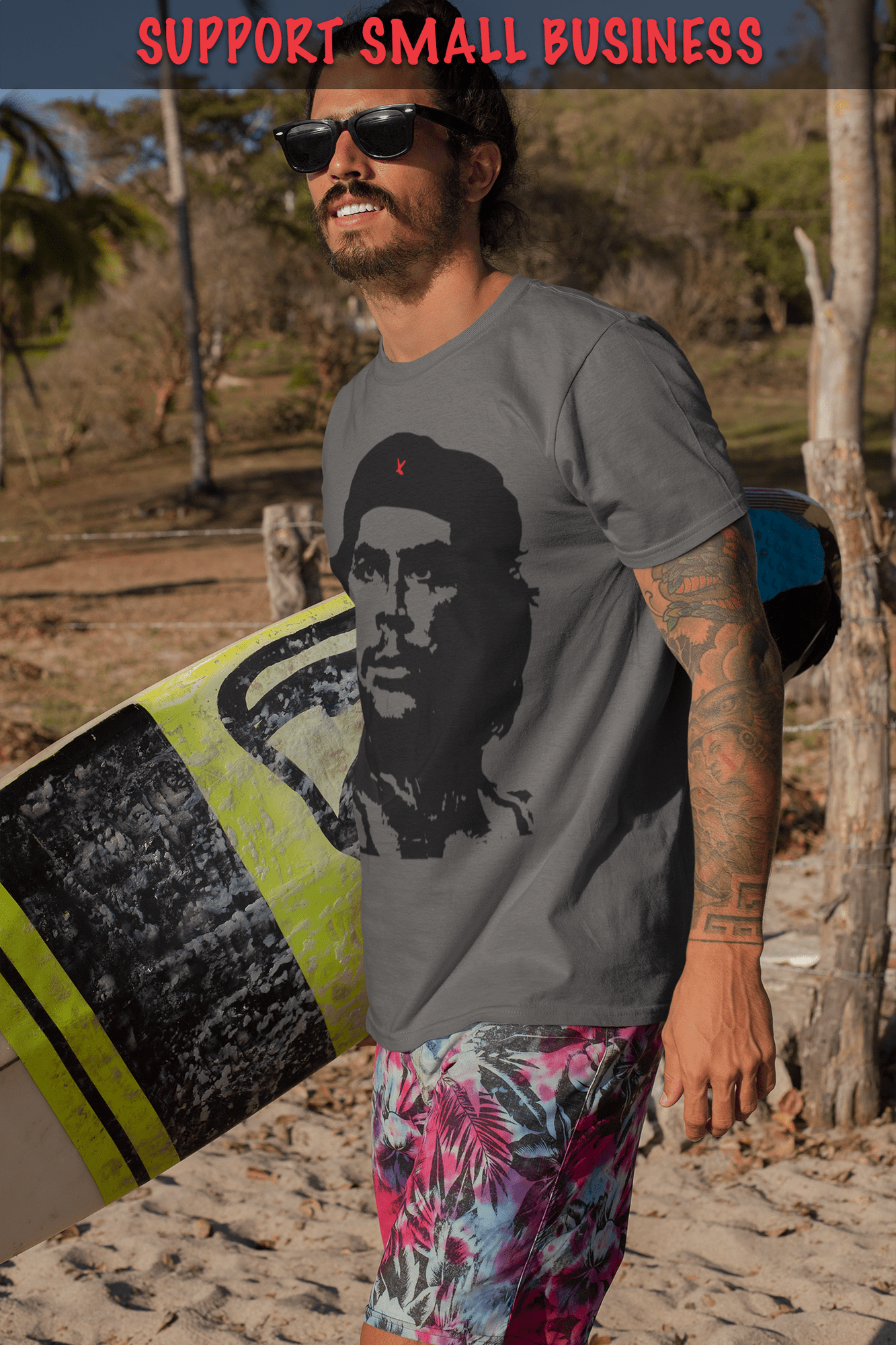  ShirtBANC Brand Ernesto Guevara Colombian Revolutionary Che  Shirt : Clothing, Shoes & Jewelry