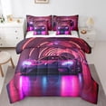 thumbnail image 1 of Car 7 Pieces Bedding Set Sports Race Car King Comforter Set,Extreme Sport Bed In A Bag,Racing Automobile Geometric Sheet Set for Kids Teens Men, 1 of 1