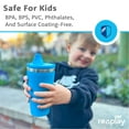 thumbnail image 4 of Re-Play 10 oz Insulated Stainless Steel Sippy Cups 2-Pack - No-Spill Toddler Cups, Lime Green/Sky Blue, 4 of 10