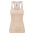 thumbnail image 2 of KOGMO Womens Basic Cotton Ribbed Knit Racerback Tank Top 3-Pack (S-XL), 2 of 8