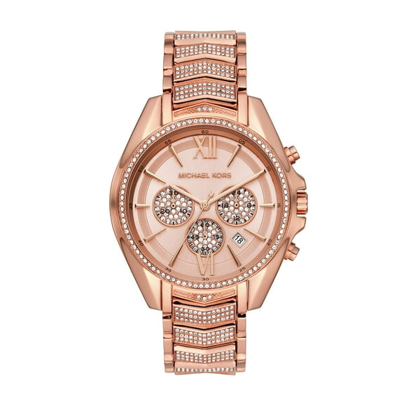 Michael Kors Women's Whitney Quartz Watch with Stainless Steel Strap, Rose Gold, 20 (Model: MK6730)
