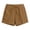 Brown#shorts for women summer, variant on aohooy Casual Vacation Shorts for Women Drawstring Elastic Waist Summer Comfy Lounge Short with Pocket Wide Leg Gauze Shorts Brown,XXL