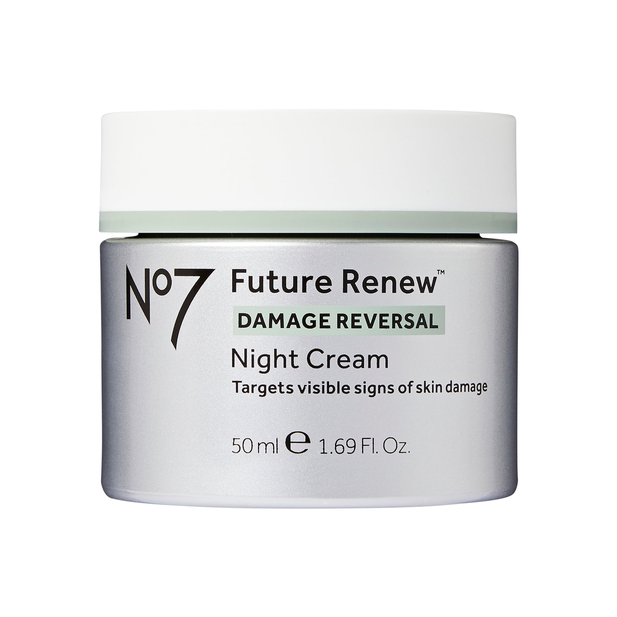 No7 Future Renew Damage Reversal Night Cream Face Moisturizer with Pepticology™ Peptides, All Skin Types, 1.69 oz