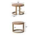thumbnail image 4 of Aston Outdoor Acacia Wood Side Table, Brown Wash, 4 of 8