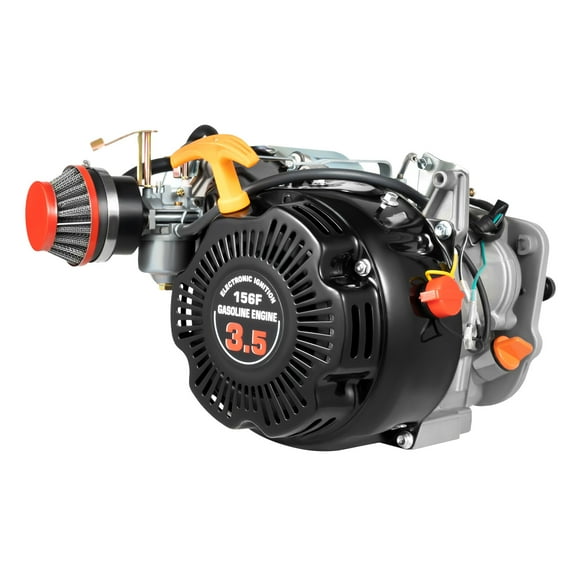 100cc Bicycle Motor Kit, 4-Stroke Bicycle Gasoline Engine Motor, Motorized Bicycle Kit with Double Belt Drive & Air-Cooling, Bike Engine Kit for Bikes (with Belt)