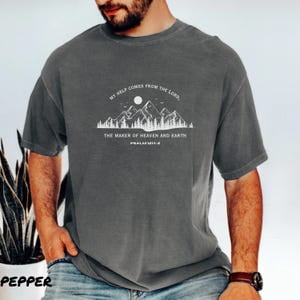 Mens Christian Shirt Christianity Him Bible Verse Shirt Christian Clothing Tshirt Religious Faithful S For Dad Religious Shirt, Full Size S-5XL