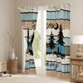 thumbnail image 3 of Castle Fairy Vintage Camping Scene Curtains Pack of 2 (42x84 Each) for Adults, Capybara RV Art Curtains Blackout for Nursery, Teal Brown, 3 of 6