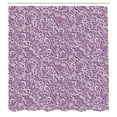 thumbnail image 2 of Ambesonne Vintage Shower Curtain, Floral Swirls of Victorian, 69"Wx70"L, Pearl Fuchsia, 2 of 4