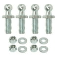 thumbnail image 2 of 10mm Ball Studs, 5/16-18 Thread Lock Nuts, Washers Kit, High Hardness for Tonneau Covers, RVs, Tool Boxes, Cars, 2 of 7