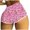 Pink 1, variant on Kaemgyyd Women's Pajama Shorts Fashion Print Heart Elastic High Waist Pj Bottoms Soft Butt Lifting Party Shorts Hot Pants Clubwear