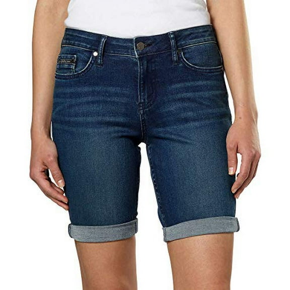 Calvin Klein Jeans Women's Denim City Short (Inkwell, 8)