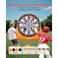 thumbnail image 2 of VEVOR Inflatable Soccer Dart Board,over 6 ft High Giant Soccer Dart Board with 4 Kick Balls 6 Darts 6 Axe & Air Pump, 3-Min Setup,Ideal for Giant Yard Games, Giant Kick Darts Game, Soccer Dart Game, 2 of 9