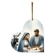 thumbnail image 2 of Christmas Ornaments - Acrylic Christmas Pendant Round Religious Hanging Ornaments For Christmas Tree Christmas Decorations For Home Holiday Decor Festive Orname, 2 of 4