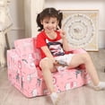 thumbnail image 3 of Sofá Infantil MOMCAYWEX Rosa 2 en 1 Cama Convertible, 3 of 7