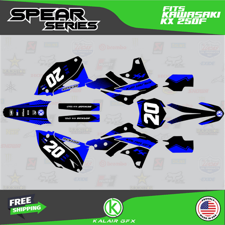Kalair GFX Graphics Kit for Kawasaki KX250F (2013-2016) Spear Series Kalair GFX Graphics Kit for Kawasaki KX250F (2013-2016) Spear Series