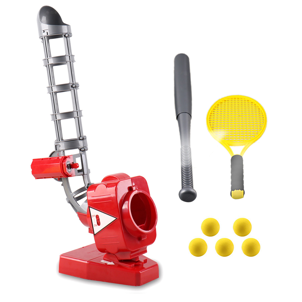 UPKOCH Kit Baseball Enfant : Machine Lanceur Automatique + Batte + Balles – Jouet Sportif Parent-Enfant Pour Extérieur, Entraînement Frappe Et Motricité