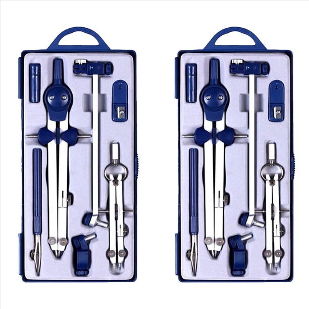 CompáS de Dibujo de 18 Piezas Herramienta Conjunto de GeometríA Herramienta de Dibujo CompáS para GeometríA para Dibujo, MatemáTicas, Dibujo, Herramienta de Ingeniero