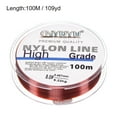 thumbnail image 2 of Uxcell 109Yard 20Lb Fluorocarbon Coated Monofilament Nylon Fishing Line Wine Red, 2 of 7