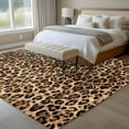 thumbnail image 4 of Rectangle Area Rugs 6 x 9 Ft, Leopard Printed Non-Slip Residential Carpet, Modern Animals Textured Brown Indoor Crawling Mats Runner Rugs for Living Room/Dining Room/Bedroom, 4 of 8