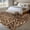 Dark Yellow Dark Brown, variant on Area Rug for Living Room, Leopard Printed Non-Slip Indoor Large Carpet for Bedroom/Dining Room, Modern Animals Textured Brown Washable Low-Profile Rectangle Floor Runner Rugs - 6 x 9 Ft