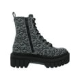 thumbnail image 2 of GUESS Womens Black Printed Zipper Lug Sole Ferina Round Toe Lace-Up Combat Boots 6 M, 2 of 3