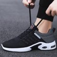 thumbnail image 4 of Men's Air Cushion Running Shoes Slip-on Breathable Knit Tennis Walking Sneakers Lightweight Athletic Sports Shoes for Daily Wear & Gym, 4 of 8