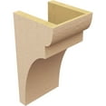 thumbnail image 5 of 7"W x 7"D x 14"H Wide Yorktown Rough Cedar Woodgrain TimberThane Corbel, Primed Tan, 5 of 6