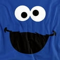 thumbnail image 2 of Sesame Street Cookie Monster Face Unisex Adult T Shirt For Men And Women, 2 of 6