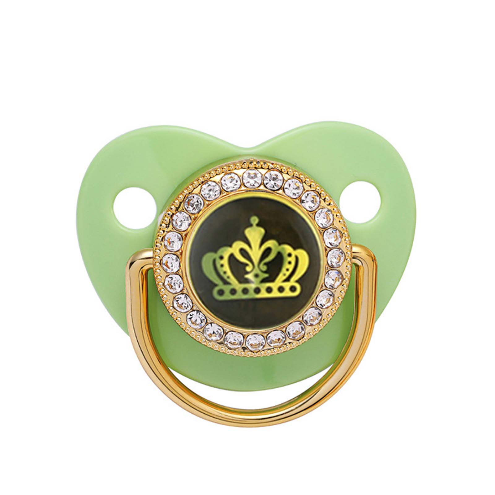 solacol Pacifier Clip Baby Girl Newborn Baby Weaning Pacifier Silicone