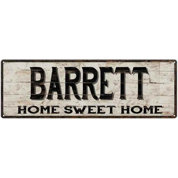 BARRETT Rustic Home Sweet Home Sign Gift 6x18 Metal Decor 106180084288